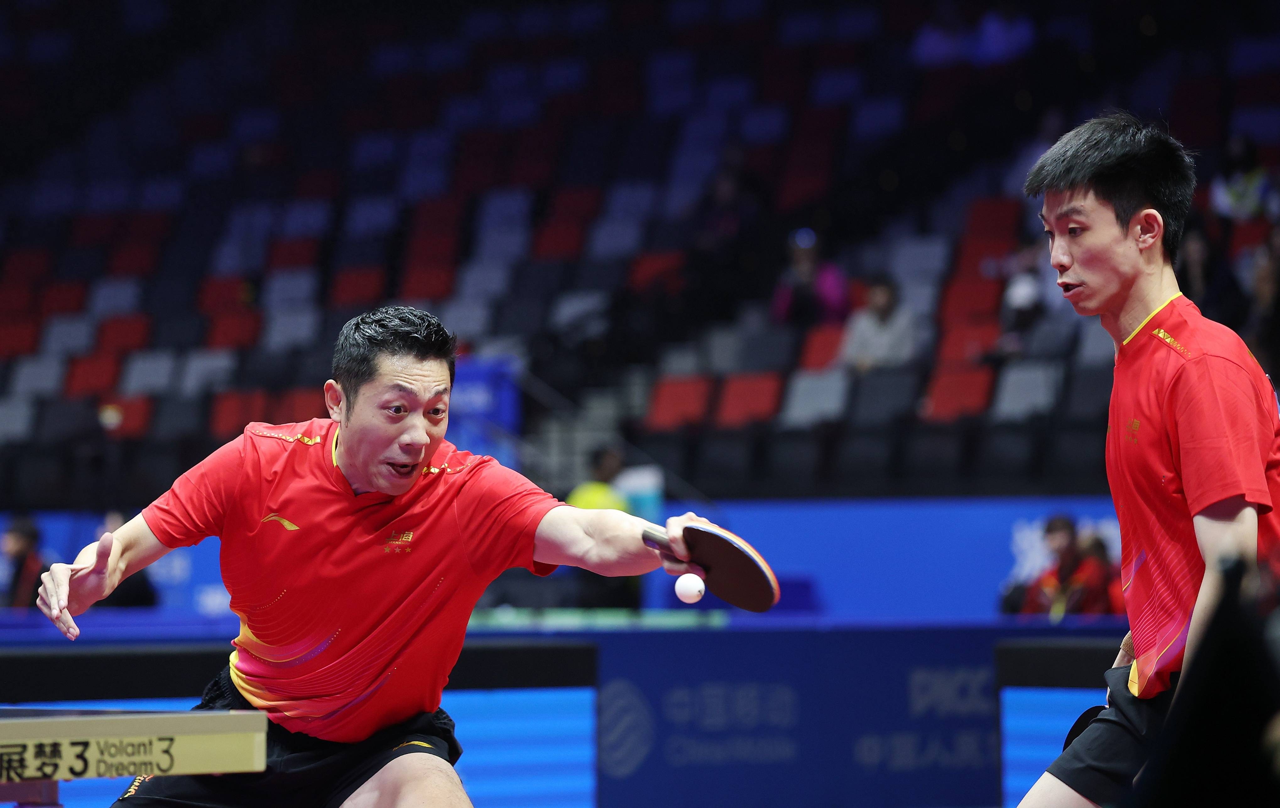 中国队完胜韩国队，许昕带队取胜